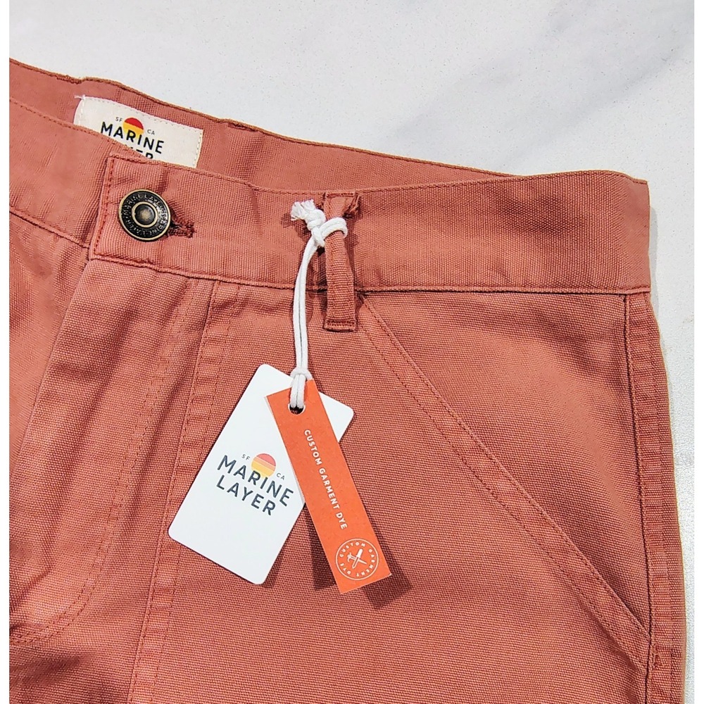 Marine Layer Men's Shorts Cargo Etruscan Red Chino 30 Casual Utility Hiking NWT - Picture 6 of 12
